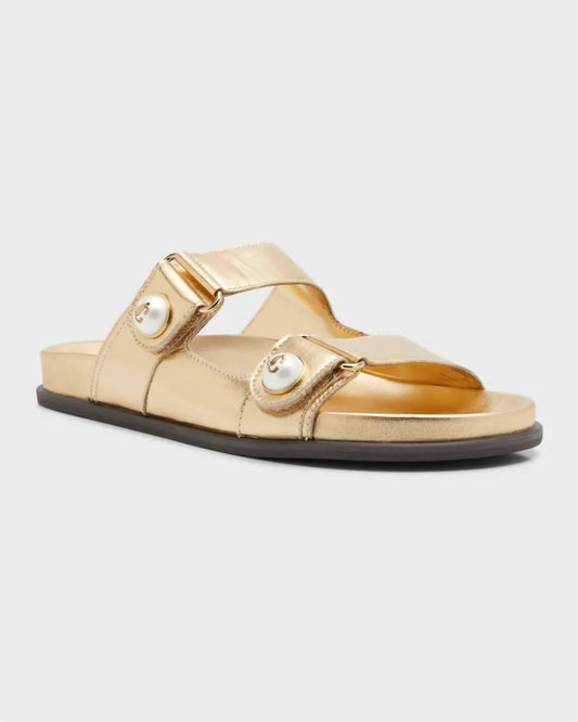 Jimmy Choo - Women's Fayence Metallic Slide