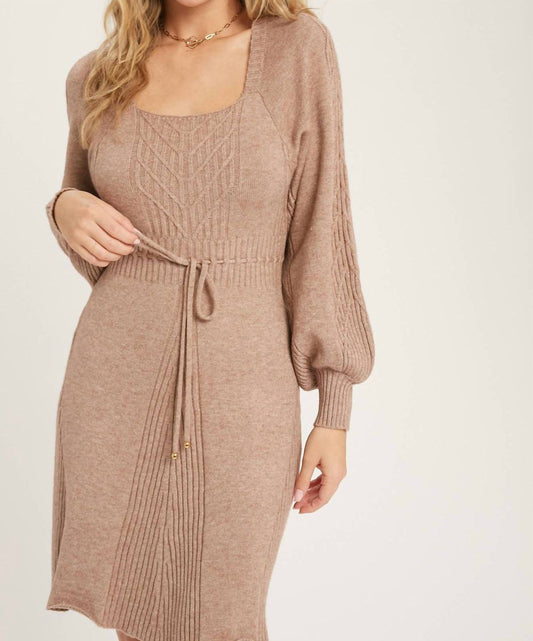 Bluivy - Café au Lait Sweater Dress