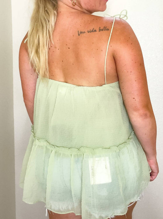 Le Lis - The Palms Tie Strap Tank Top