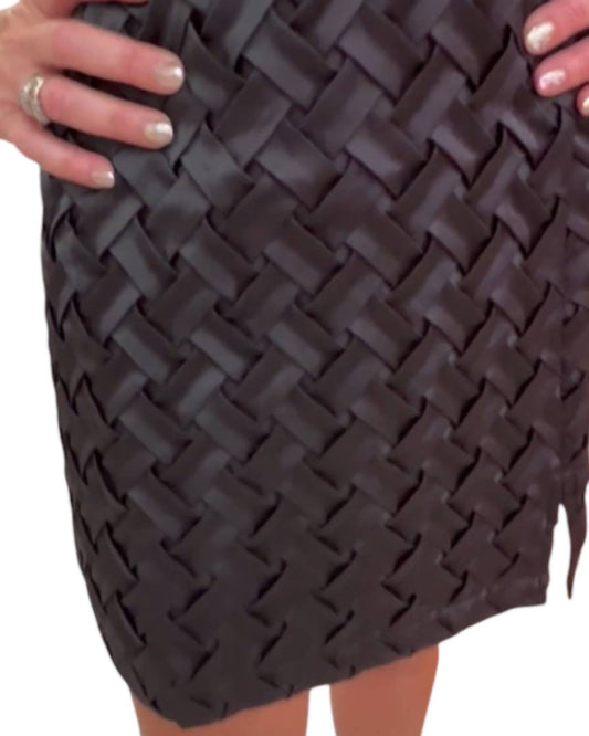 B.Right - Strapless Woven Prom Dress