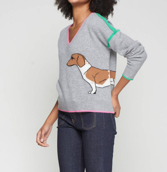 Vilagallo - Intarsia Dachshund Sweater