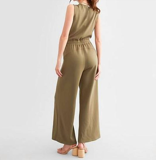 Davi & Dani - Plus Solid Knit Jumpsuit