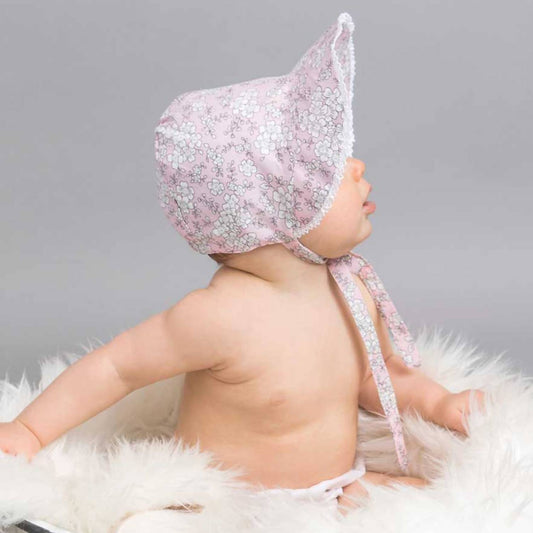 Huggalugs - Baby Girls Cherry Blossom Sunbonnet