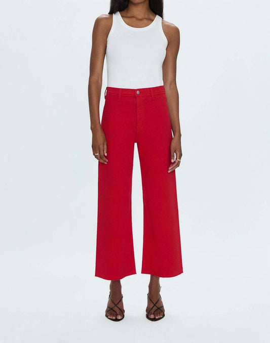 Pistola - Penny Crop High Rise Wide Leg Jean