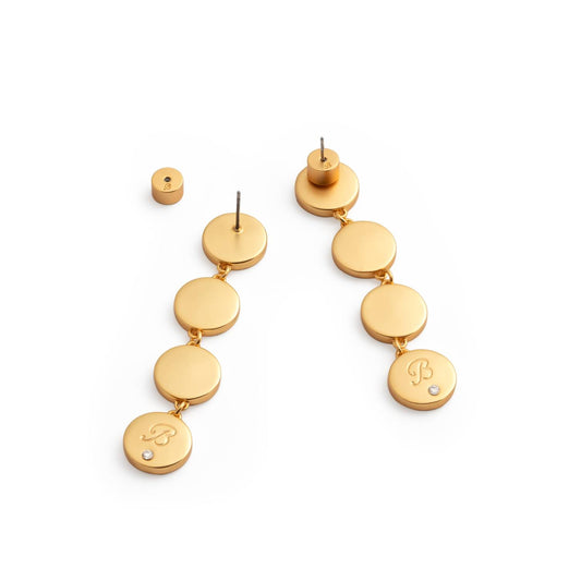 Brackish - Women's Willow Round Bezel Drop Earrings