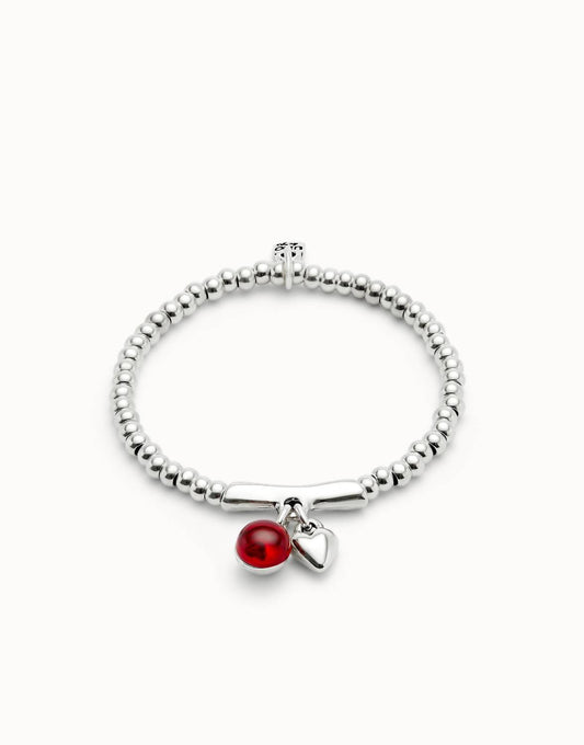 Unode50 - Women's Red Stone Bracelet