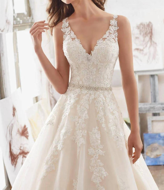 Morilee - Diamante Beaded Net Belt