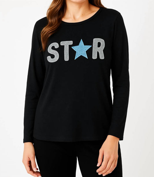 French Kyss - Star Crewneck Top