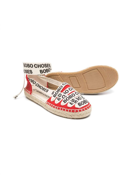 Bobo Choses - Girl's Lace-up Cotton Espadrille