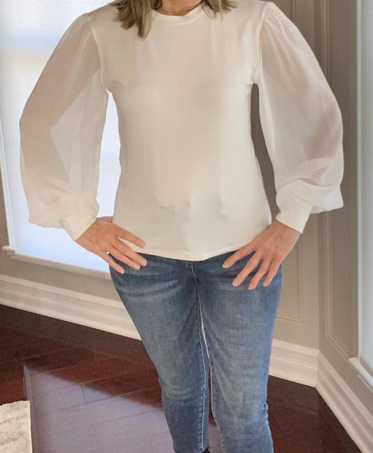 Ariella - Chiffon Sleeve Top
