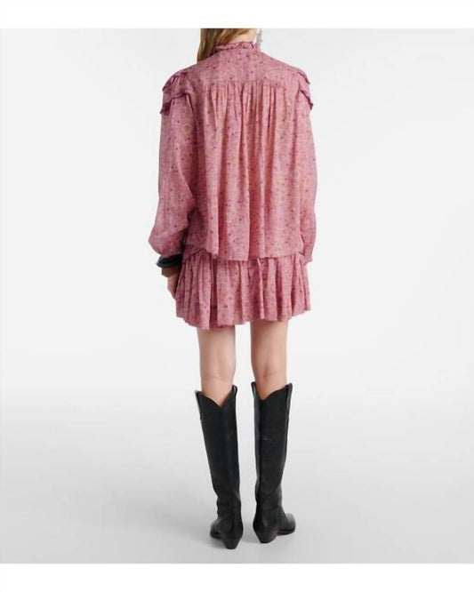 Isabel Marant - Christa Printed Ruffled Cotton Blouse