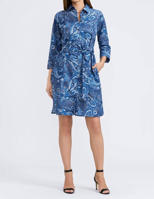 Foxcroft - Rocca Paisley 3/4 Sleeve Dress