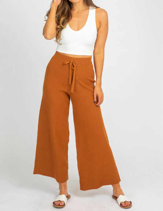 RIB KNIT FLARE PANTS