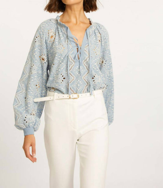 Caballero - Aurelia Long Sleeve V-neck Top