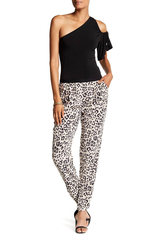 Joie - Salma Animal Print Silk Joggers