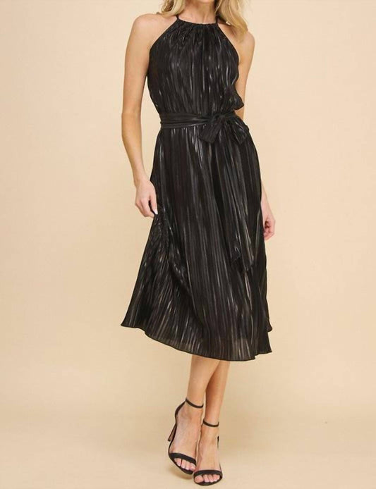 If She Loves - Royal Pleated Midi Dress