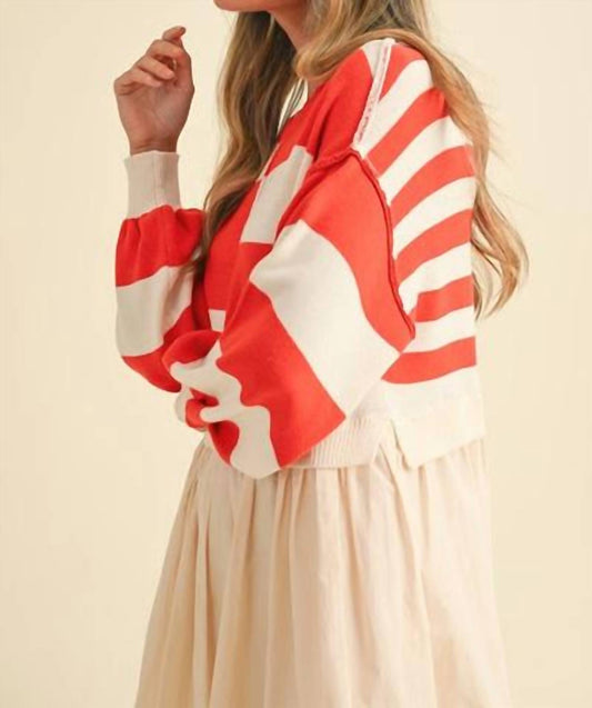 &Merci - Striped Sweater Twofer Dress