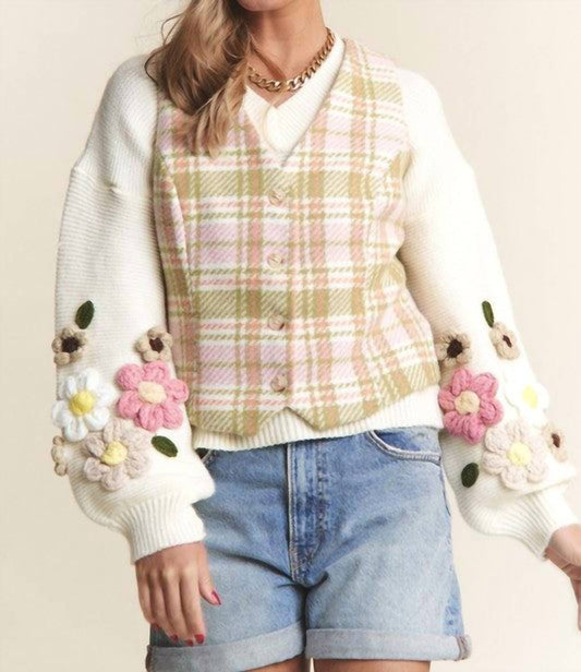 J.Nna - Button Up Plaid Vest