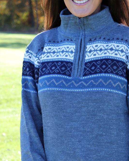 Artesania - Quarter Zip Alpaca Sweater