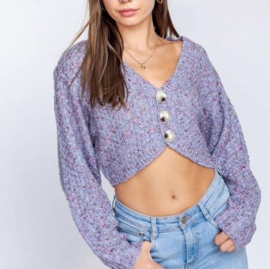 Le Lis - Cotton Dusk Cropped Cardigan