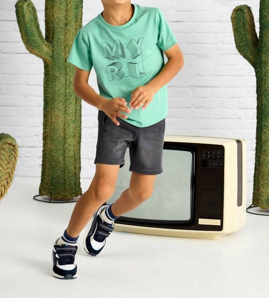 Mayoral - Bermuda Soft Denim Jogger Shorts