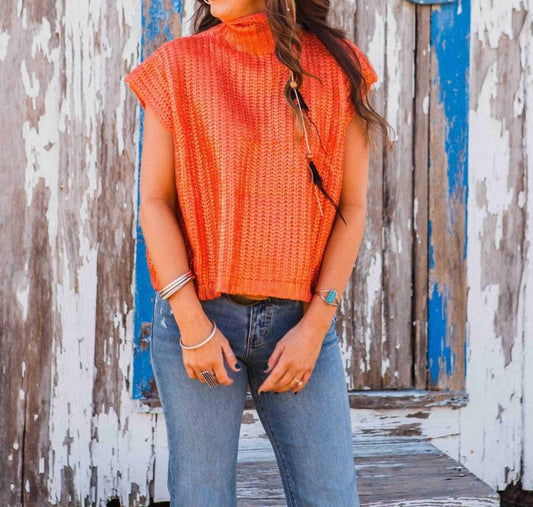 She + Sky - Metallic Foil Sweater