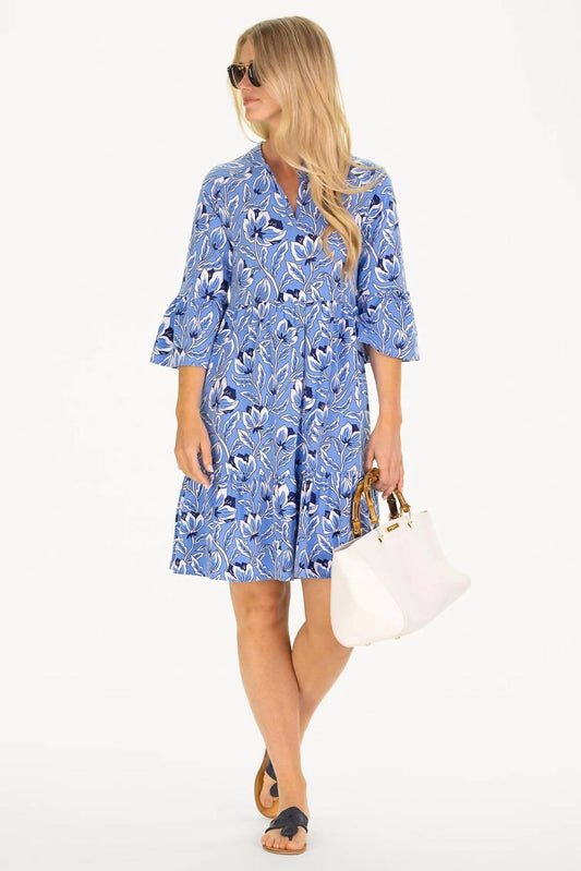 Duffield Lane - Eveline Dress Blue Blossom