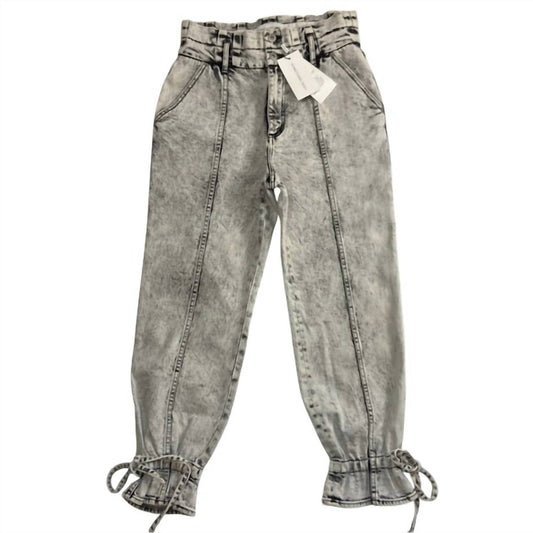 Something Navy - Women's Sylvia Denim With Tie Pants