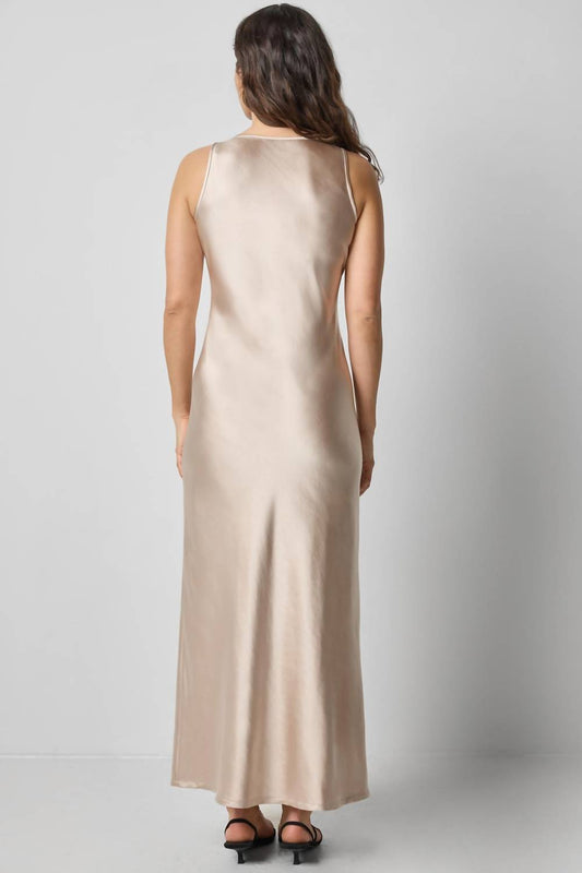 Lilla P - Satin Bias Maxi Dress