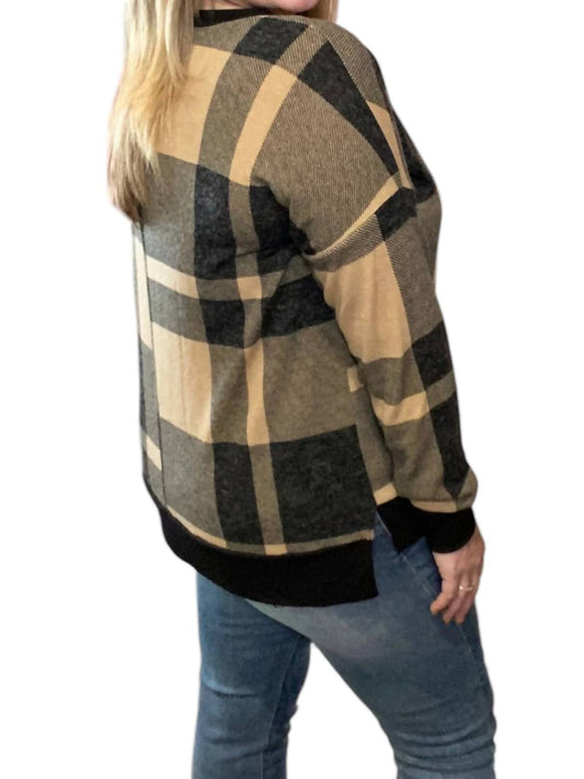 Honeyme - Plaid Weekender Tee