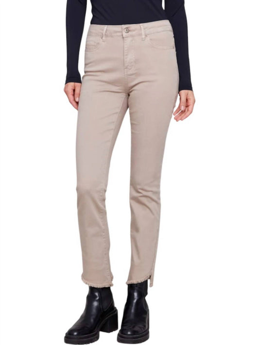 Charlie B - Bootcut Jeans with Asymmetrical Fringed Hem