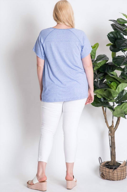 Burnout Crew Neck Plus Tee