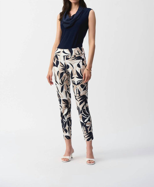 Joseph Ribkoff - Tropical Print Slim Fit Pants