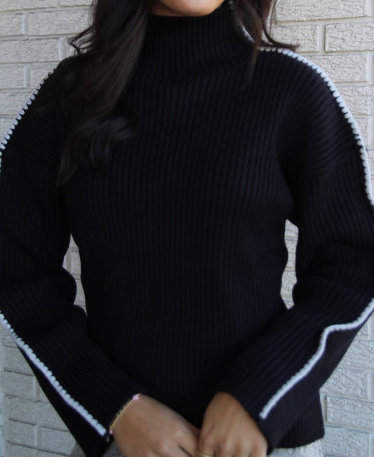 Elan - Contrast Stitch Sweater