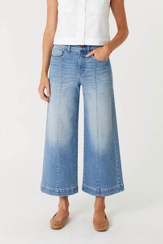 Level99 - Jansen Pintuck Crop Wide Leg Jean