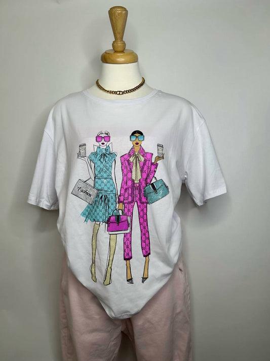 I Too - Girls' Embellished Cotton Tee