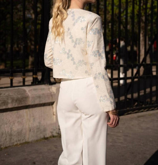 Choklate Paris - Floral Pattern Sequined Jacket