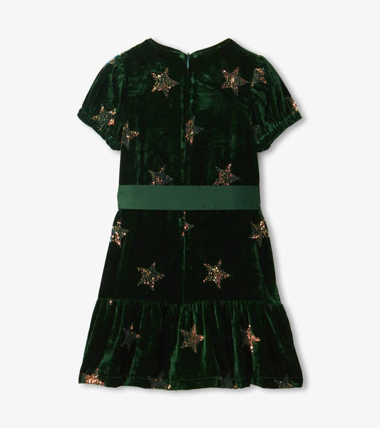Hatley - Kid's Star Sequin Velvet Dress