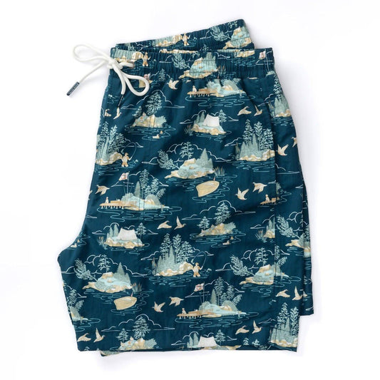 Duck Head - Men's Sailport Printed Swim Short