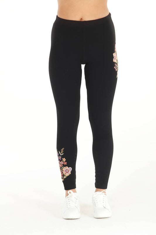 Paparazzi - Brushed Interlock Embroidery Pant