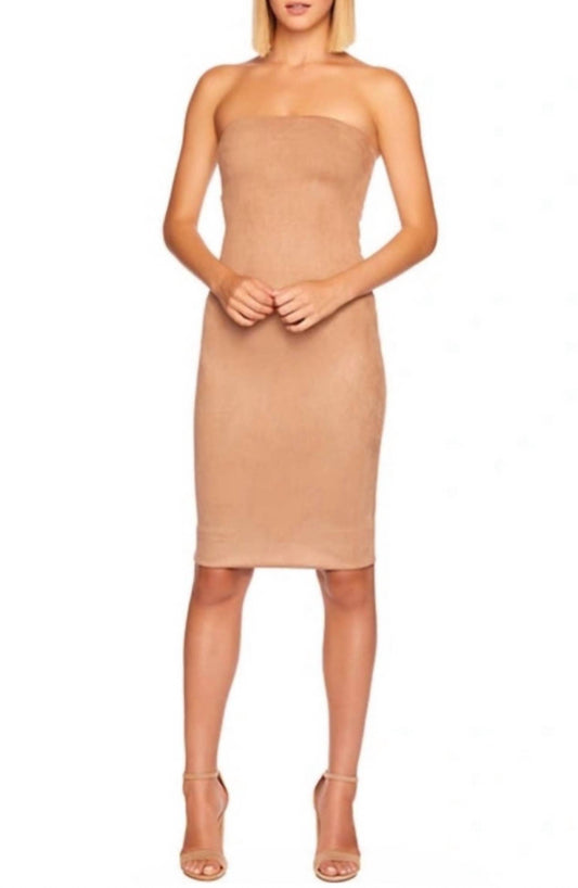 Susana Monaco - Faux Suede Tube Dress