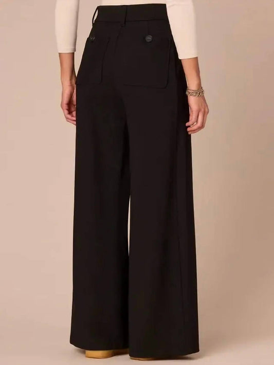 Democracy - Ab Solution Pleated Wide Leg Trouser - Petite