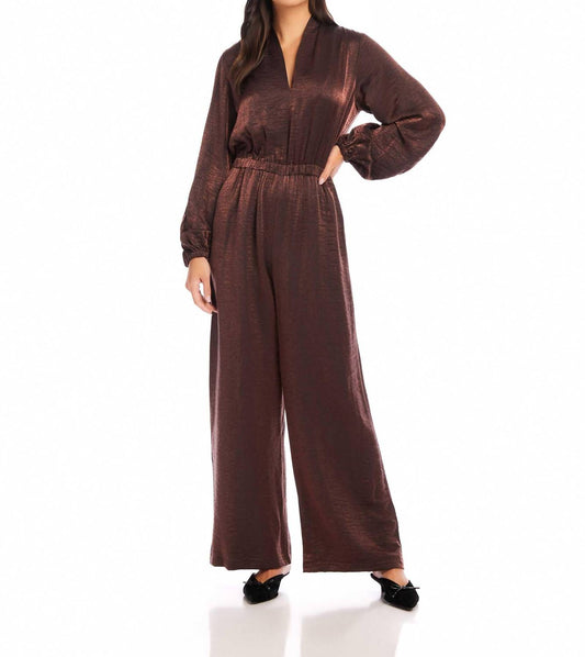 Fifteen Twenty - Skyler V-neck Relaxed Jumpsuit