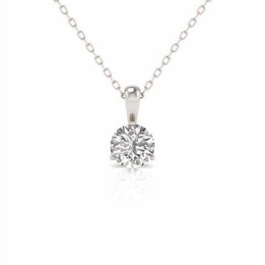 Diana M Jewels - 3.00 Cts Lab Diamond Solitaire Pendant