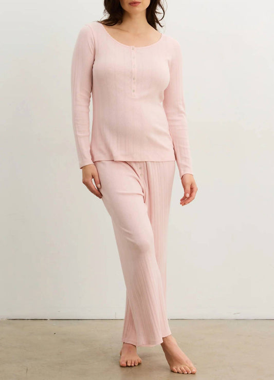 Hatch - Pointelle Wide Leg Pant