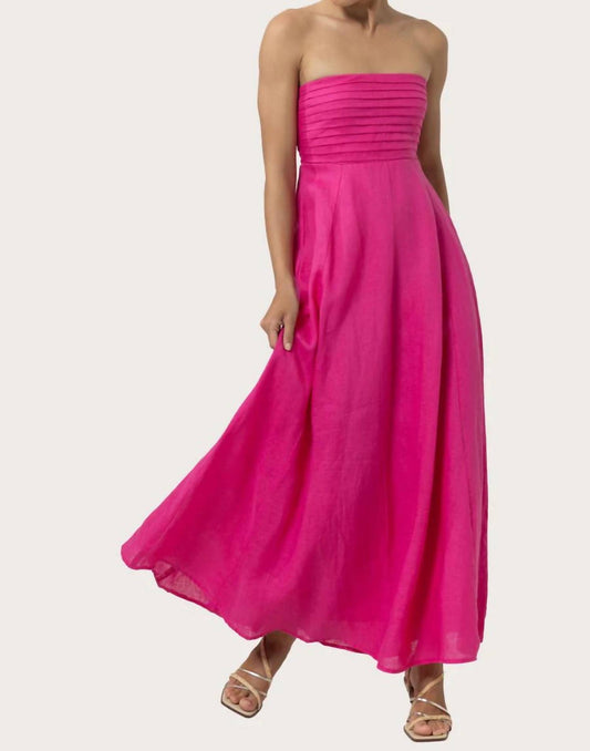 Lusana - Talia Ultra Pintuck Maxi Dress