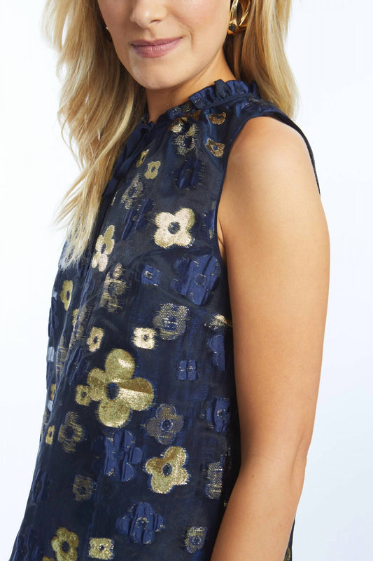 Caballero - Lys Beaded Mesh Floral Top