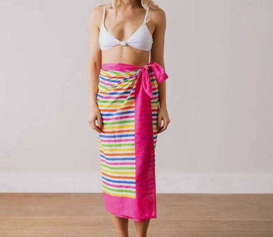 Sunshine Tienda - Andie Rainbow Stripe Sarong
