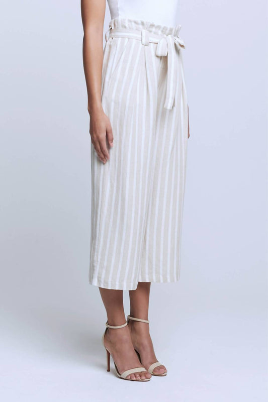 L'Agence - Samira Linen Paperbag Pant