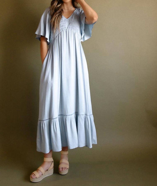 Heyson - Bergamot Smocked Bodice Tiered Maxi Dress